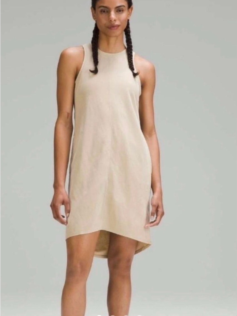 lululemon athletica Sleeveless Beige Mini Dress
